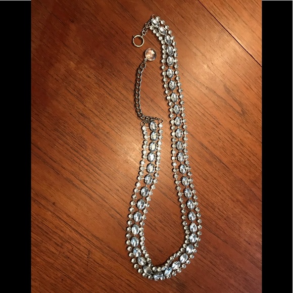 Belt size m/l silver with crystal inspired bling .. - Picture 1 of 5